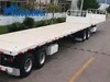 Multi-Axle 80ton Extendable Superlink Drop Utility Capacity Bumper Pull Bulkhead Headboard Forklift Tool Box Flat Bed Deck Container Flatbed Semi Trailer