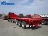 Multi-Axle 80ton Extendable Superlink Drop Utility Capacity Bumper Pull Bulkhead Headboard Forklift Tool Box Flat Bed Deck Container Flatbed Semi Trailer