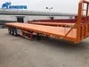 Multi-Axle 80ton Extendable Superlink Drop Utility Capacity Bumper Pull Bulkhead Headboard Forklift Tool Box Flat Bed Deck Container Flatbed Semi Trailer