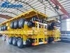 Custom Brands Super Link 4 Axles 28t Support Leg Capacity Container off Road Step Decking Types Transport Accessories Business Best Height Flatbed Semi Trailer