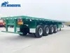 Custom Brands Super Link 4 Axles 28t Support Leg Capacity Container off Road Step Decking Types Transport Accessories Business Best Height Flatbed Semi Trailer