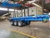 2 3 4 Axles BPW Fuwa Axles Jost Landing Gear Wabco Brake Valves 90# 50# Kingpin Flat Bed Platform Superlink Interlink Flatbed Container Semi Trailer