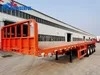 53FT 4 Axles 70tons Weight Limit Bumper Pull Aluminum Twelve Twist Locks Included Bulkhead Board Brand Uhaul Wide Gooseneck Container Platform Flat Bed Trailer