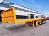 53FT 4 Axles 70tons Weight Limit Bumper Pull Aluminum Twelve Twist Locks Included Bulkhead Board Brand Uhaul Wide Gooseneck Container Platform Flat Bed Trailer