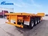 Decking Tri-Axle 45FT 28 Ton Support Leg Capacity Diamond C Equipment Extension Dimension Height Curtain Side Hauler Premium Container Platform Flat Bed Trailer