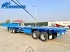 Decking Tri-Axle 45FT 28 Ton Support Leg Capacity Diamond C Equipment Extension Dimension Height Curtain Side Hauler Premium Container Platform Flat Bed Trailer