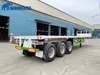 Decking Tri-Axle 45FT 28 Ton Support Leg Capacity Diamond C Equipment Extension Dimension Height Curtain Side Hauler Premium Container Platform Flat Bed Trailer