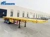 80 90 100 Ton Flat Deck High Payload 3 4 5 Axles Pickup Light Weight Gooseneck Insurance Truck Construction Container Flatbed Semi Trailer