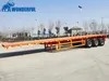 80 90 100 Ton Flat Deck High Payload 3 4 5 Axles Pickup Light Weight Gooseneck Insurance Truck Construction Container Flatbed Semi Trailer