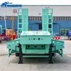 60ton 3 Axle Platform Board Flatbed Enclosed Low Bed Cargo Transport Dump Car Carrier Box Tractor Truck Camper Shipping Container Food Semi Semitrailer Trailer