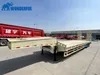 50ton 13t Fuwa Tri-Axle Ets2 Equipment Weight Detachable Bulk Cargo Steel Chassis Low Bed Diesel Heavy Duty Loader Lowbed Lowboy Truck Transport Semi Trailer