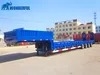 50ton 13t Fuwa Tri-Axle Ets2 Equipment Weight Detachable Bulk Cargo Steel Chassis Low Bed Diesel Heavy Duty Loader Lowbed Lowboy Truck Transport Semi Trailer