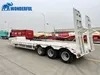 90t Load Drop Deck Accessories Bumper Pull Aluminum Weigh Board Truck Heavy Duty Gooseneck Lowboy Lowbed Low Bed Loader Hydraulic Excavator Semi Trailer
