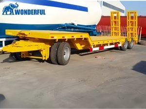 Prime Mover 100 Ton Payload Custom Lowbed Autocad Drawing Low Deck Drop Bed Low Loader Lowbed Detachable Gooseneck Lowboy Semi Trailer