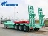 Prime Mover 100 Ton Payload Custom Lowbed Autocad Drawing Low Deck Drop Bed Low Loader Lowbed Detachable Gooseneck Lowboy Semi Trailer