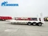 3 Axles Detachable Gooseneck Prime Mover Air Brake System 100 Ton Payload Custom Lowbed Autocad Drawing Low Deck Drop Bed Low Loader Lowbed Lowboy Trailer