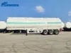 High Quality 3 4 Axles Easy Loading Aluminum Tool Box Diesel Oil Accessories Compartment Van Type Sale Enclosed Water Gallon Liquid Fuel Tanker