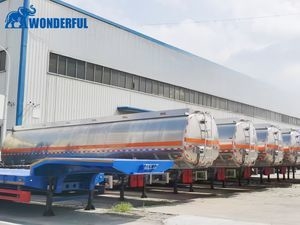 High Volume 4 Axle Tank Industries Equipment Alley Tractor Steel Cargo Box Project Fossil Enclosed Holder Diesel Regulation Palm Oil Fuel Tanker Truck Trailer