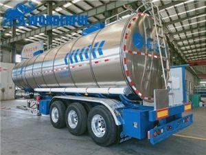 Premium Heavy Duty 40000 Liters Internal Anti Wave Partitions Asphalt Hydrochloric Acid Jet Fuel Tanker Fuel Tanker Trailer