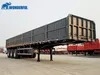China Brands 3 Axles Heavy Loads Height Thickness Height Bulk Cargo Utility New Design Gate Board Drop Side Wall Panel Extension Sidewall Semi Trailer