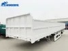 China Brands 3 Axles Heavy Loads Height Thickness Height Bulk Cargo Utility New Design Gate Board Drop Side Wall Panel Extension Sidewall Semi Trailer