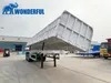 High-Quality 50t Loading Capacity 3 4 Axles Decker Haul Grain Livestock Customized Quad Wood Flatbed Grain Palels Height Drop Side Wall Sidewall Truck Trailer