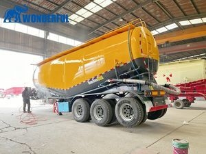 3 Axle 3.6 mm Body Bitumen Dry Bulk Vehicle Endorsement Blower Pour Roof Diesel Unloading Toddler Transformer Cement Excavator Tank Truck Tanker Trailer