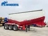 3 4 Axles Aluminum Alloy Stainless T700 Q345 AG700 Carbon Steel Dry One Silo Fly Ash Powder Bulk Cement V Type Tank Tanker Transport Truck Semi Trailer