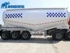3 4 Axles Aluminum Alloy Stainless T700 Q345 AG700 Carbon Steel Dry One Silo Fly Ash Powder Bulk Cement V Type Tank Tanker Transport Truck Semi Trailer