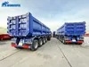 Durable Top Selling Tipping Efficient 40 Cbm 3 4 5 Axles Quality U Type Dump Cargo Semi Trailer Truck Heavy Duty Tipper