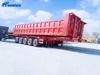 Durable Top Selling Tipping Efficient 40 Cbm 3 4 5 Axles Quality U Type Dump Cargo Semi Trailer Truck Heavy Duty Tipper
