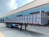 3 Axles 40-50t Side Tipper Trailer for Sand Coal Grain Stone Load Used in Zambia