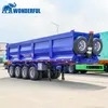Factory Supplier China Hot Sale 3 Axle U Type 40cbm Heavy Duty Hydraulic Cylinder Tipper Transportation Cargo Used Caravan Dump Semi Lorry Cimc Truck Trailer
