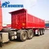 40t Transport Needs Tri-Axle Efficient Accessories Aluminium Hydraulic Cylinder Side Wall Steel Farm Grain Sand End Rear Dump Tipping Tipper Semi Trailer Dumper