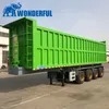 40t Transport Needs Tri-Axle Efficient Accessories Aluminium Hydraulic Cylinder Side Wall Steel Farm Grain Sand End Rear Dump Tipping Tipper Semi Trailer Dumper