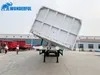 Robust Quad Axle 50ton Australia Load Capacity Hauling Equipment Frameless Garbage Loader Superlink Board Dumping Trailer Tough Conditions Left Side Tipper
