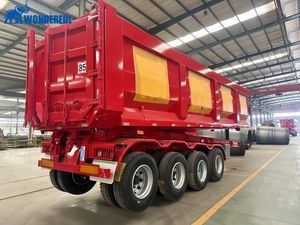 80ton Vintage Tractor Tri Axle Utility Tandem Frameless Farm Galvanised Hydraulic Tipper Bale Extension Grain Garden Tip Tipping Plant Dump Trailer