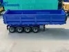 Full Compact Tractor 3 Axle Enclosed Rear Covered Construction Mining Engineering Hydraulic Fluid Open Top Dump Custom Heavy Duty Tipper Trailer
