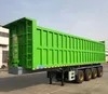 Full Compact Tractor 3 Axle Enclosed Rear Covered Construction Mining Engineering Hydraulic Fluid Open Top Dump Custom Heavy Duty Tipper Trailer