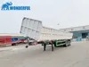 Heavy Duty Offloading Quad Axle Hydraulic Mechanism Dump Road Weight Volume Superlink Transit Panel Roll Over Tarp Dumping Drop Trailer Wall Door Side Tipper