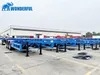 Cheap Price Customer Requirements 2 3 4 Axles Mechanical Suspension Heavy Duty Transport 20feet 40FT 45FT Container Truck Skeletal Chassis Skeleton Semi Trailer