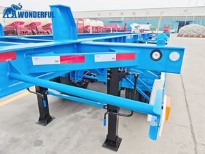 Customer Requirements 2 3 4 Axles Air Mechanical Suspension Terminal Port Transport 20feet 40FT 45FT Container Truck Skeletal Chassis Skeleton Semi Trailer