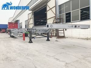 Wholesale 2 3 4 Axles Air Mechanical Suspension High Quality T700 Carbon Steel Antirust Treatment 40FT 45FT Container Skeletal Chassis Skeleton Semi Trailer