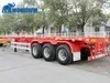 2 3 4 Axles Air Mechanical Suspension High Strength T700 Heavy Duty Transport 20foot 40FT 45FT Container Truck Skeletal Chassis Skeleton Semi Trailer