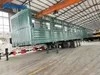 High Performance Manufacturer Tri-Axle Large Capacity Heavy Duty Side Wall Stake Dimension Hauling Bulk Cargo Transporting Fence Semi Trailer