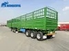High Performance Manufacturer Tri-Axle Large Capacity Heavy Duty Side Wall Stake Dimension Hauling Bulk Cargo Transporting Fence Semi Trailer