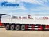 Quad Axles 60ton Loading Capacity Weight Interior Dimension Cargo Requirements Standard Height Sidedoor Side Wall Gate Fence Stake Semi Trailer