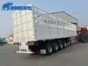 Quad Axles 60ton Loading Capacity Weight Interior Dimension Cargo Requirements Standard Height Sidedoor Side Wall Gate Fence Stake Semi Trailer