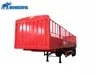 Customized Durable Multi Axles Stake Deck Height Painting Transport Mount Heavy Wall Factory Brands Install Chain Bulk Cargo Panels Fence Semi Trailer