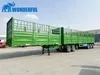 2 3 4 Axles 30t 80t Warehouse Type Palisade Barn Caged 12 16 Wheels 12.5 15 Meters Durable Detachable Drop Sidewall Side Wall Stake Fence Semi Trailer